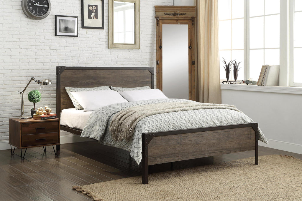 Industrial style outlet single bed