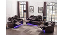 Sloane 3 Pc Power Recling Sofa Set - Brown - The Fine Furniture