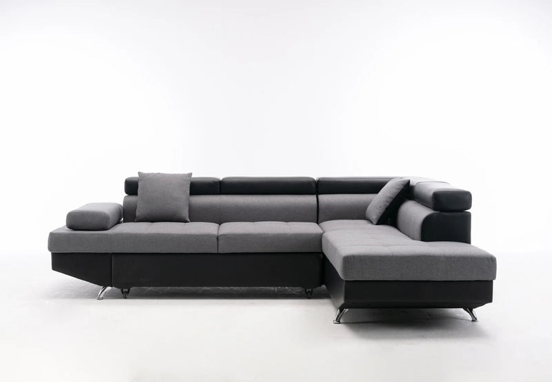Koda Sectional - Grey - The Fine Furniture