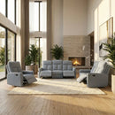 Omega 3pc Recliner Set - Light Grey - The Fine Furniture