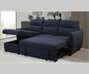 Eli Sectional Sofa Bed - Navy - The Fine Furniture