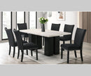 Maverick 7 Pc Dining Set - Grey/Black - The Fine Furniture