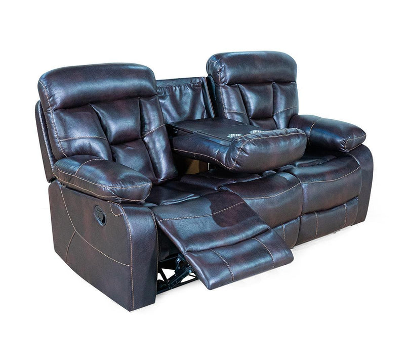 Gaston 3pc Recliner Set- Dark Brown