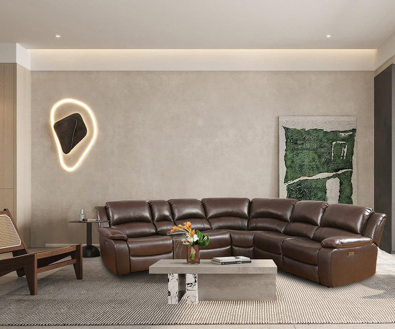 Jeffery Sectional - Brown