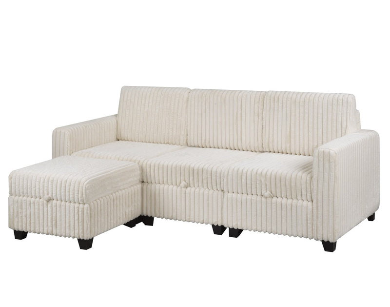 Lotus Sectional - Beige - The Fine Furniture