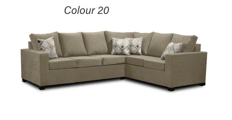 Jiya 2pc Sectional - Grey/Green/Beige/Red/Light Grey