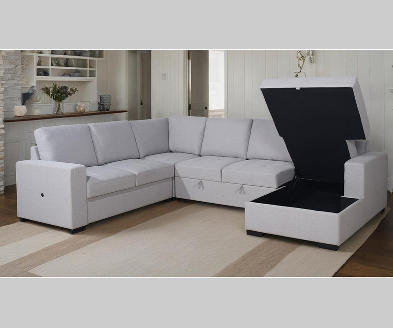 Xander Sectional - Grey - The Fine Furniture