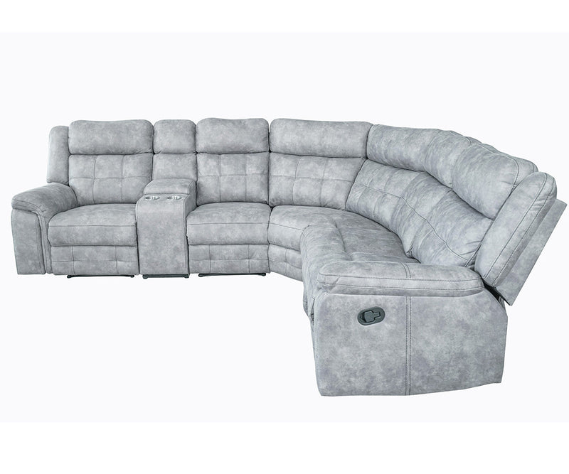 Galen Sectional - Grey - The Fine Furniture