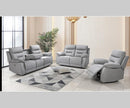 Calypso 3pc Power Recliner Set - Grey Fabric