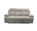 Jemma 3pc Recliner Set - Grey Fabric