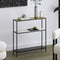 Bodhi Console Table - Antique Gold and Black - The Fine Furniture