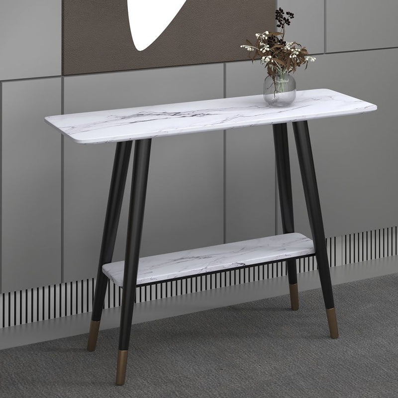 Simon Console Table - White - The Fine Furniture