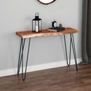 Rory Console Table - Natural and Black - The Fine Furniture