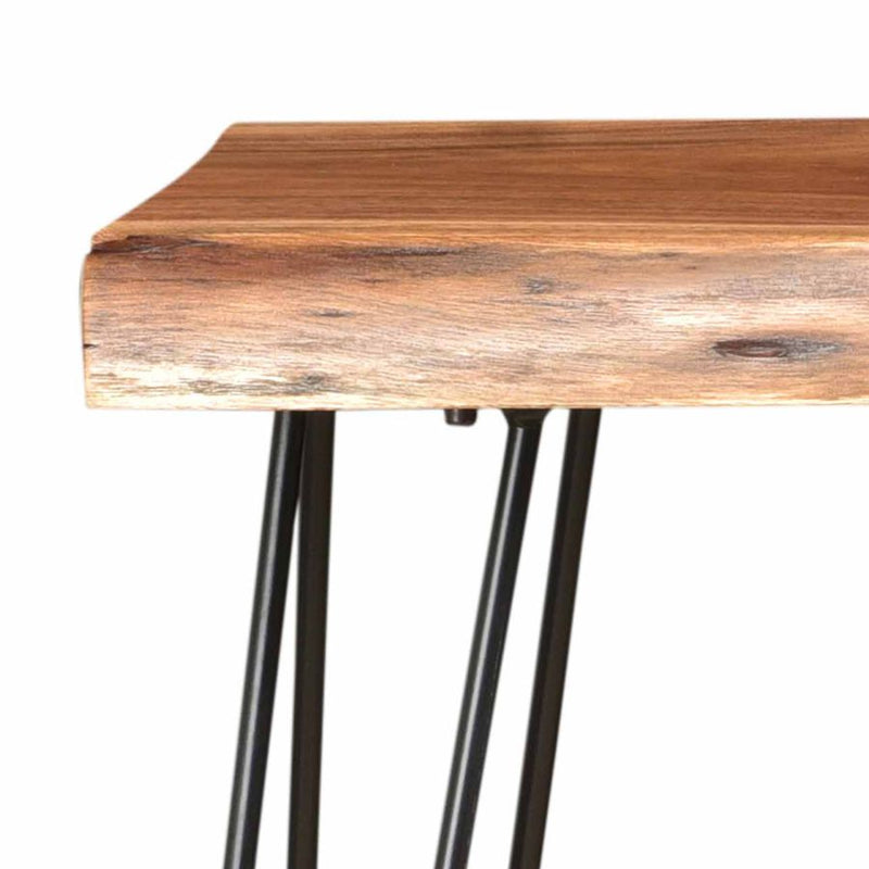 Rory Console Table - Natural and Black - The Fine Furniture