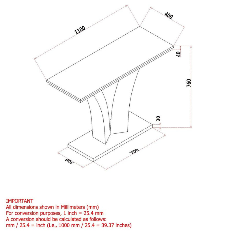 Casper Console Table - Light Grey - The Fine Furniture