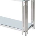 Ambrose Console Table - Silver - The Fine Furniture