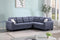 Lexi 4pc Sectional - Grey - The Fine Furniture