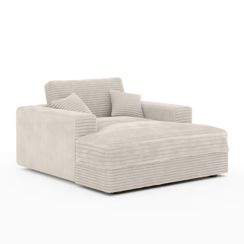 Pheonix Lounger - Beige - The Fine Furniture