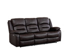 Martini 3 Pc Recliner Sofa Set - Chocolate Brown - The Fine Furniture