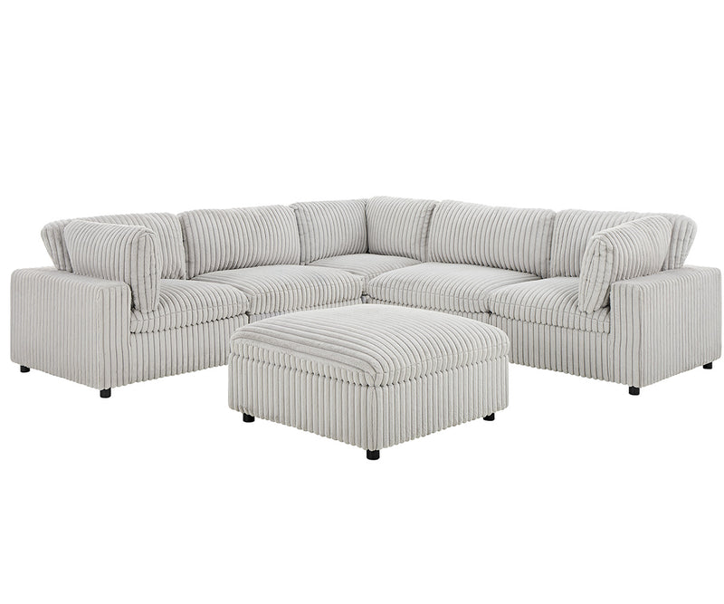 Colton Sectional - Grey - The Fine Furniture