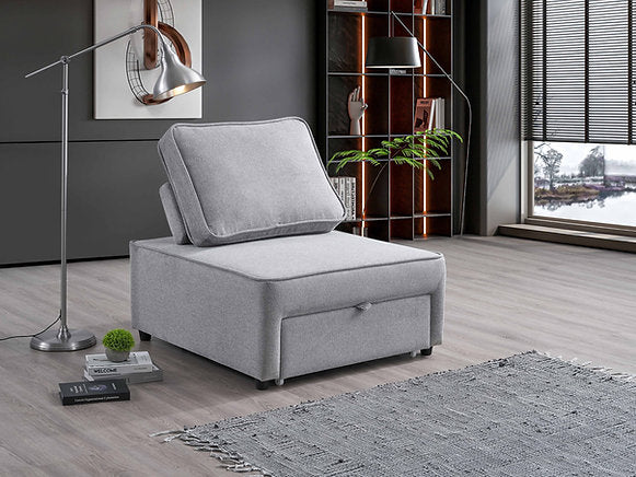 Brynn Sleeper Chair- Grey - The Fine Furniture
