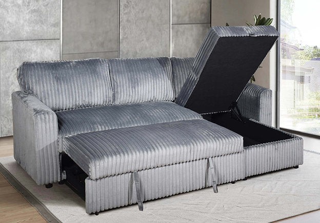 Layla Sectional - Grey - The Fine Furniture