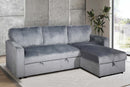 Layla Sectional - Grey - The Fine Furniture