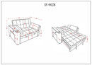 Esma Sofa Bed - Grey/Beige - The Fine Furniture