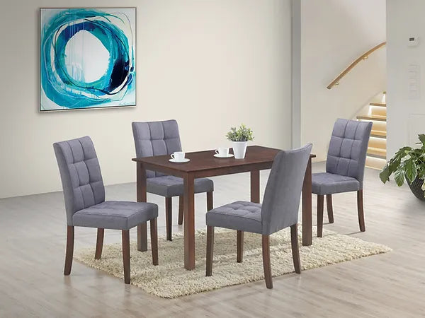 Cressida 5 Pc Dining Set - Dark Grey - The Fine Furniture