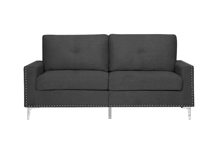 Rafferty 2 Pc Sofa Set - Dark Grey - The Fine Furniture