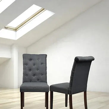 Haruko 2Pc Chairs - Dark Grey - The Fine Furniture
