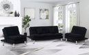 Catherine 3pc Sofa Set - Black - The Fine Furniture