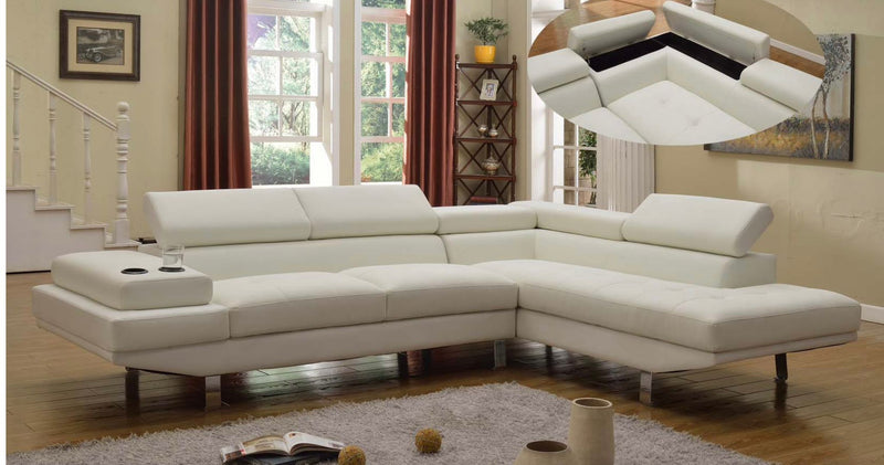 Moore Sectional Sofa - Cream - The Fine Furniture