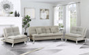 Catherine 3pc Sofa Set - Light Grey - The Fine Furniture