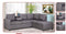 Theodore Sectional - Grey - The Fine Furniture