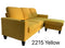 Arya Sectional With Ottoman- Yellow - The Fine Furniture
