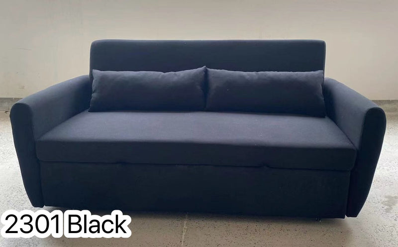 Caroline Pullout Sofa Bed - Black - The Fine Furniture