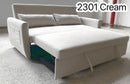 Caroline Pullout Sofa Bed - Cream - The Fine Furniture