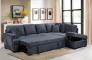 Iris Sectional Sofa Bed - Grey - The Fine Furniture