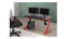 Magnus Computer Desk - Red/Black - The Fine Furniture