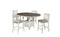 Zelda 5pc Pub Dining Set - White/Oak - The Fine Furniture