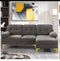 Hugo Sectional - Beige/Dark Grey/Light Grey - The Fine Furniture