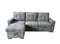 Zoe Sectional Sofa Bed - Grey - The Fine Furniture