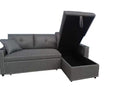 Averill Reversible Sectional Sofa Bed - Dark Grey/ Light Grey