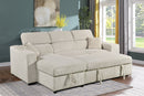 Leslie Sectional Sofa Bed - Beige