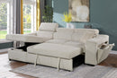 Leslie Sectional Sofa Bed - Beige