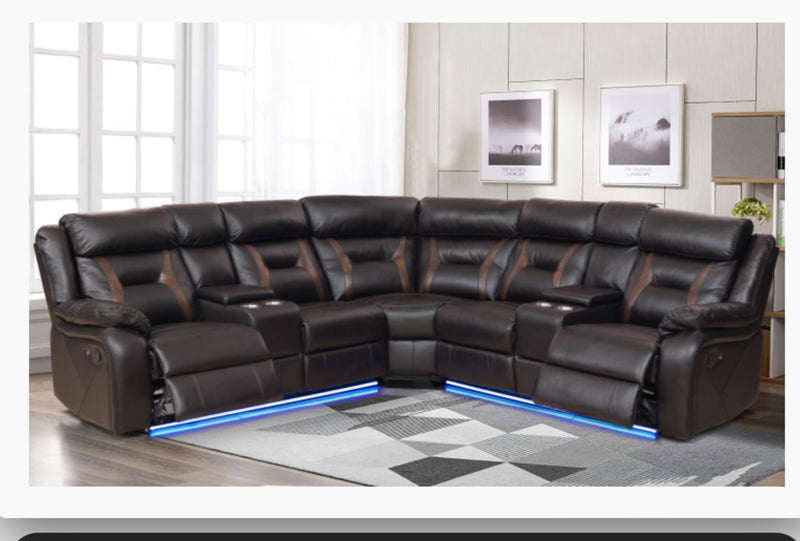 Lennox Sectional- Brown