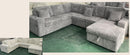 Benjamin Sectional Sofa Bed- Grey/ Beige