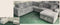 Benjamin Sectional Sofa Bed- Grey/ Beige