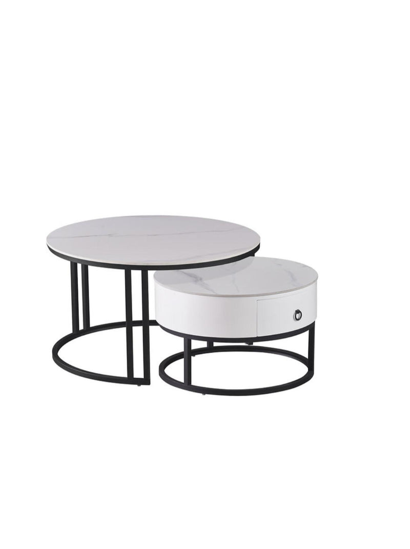 Miguel Coffee Table - White - The Fine Furniture